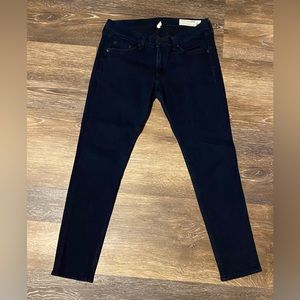 EUC RAG & BONE SKINNY CROP JEANS SIZE 27 IN DARK WASH